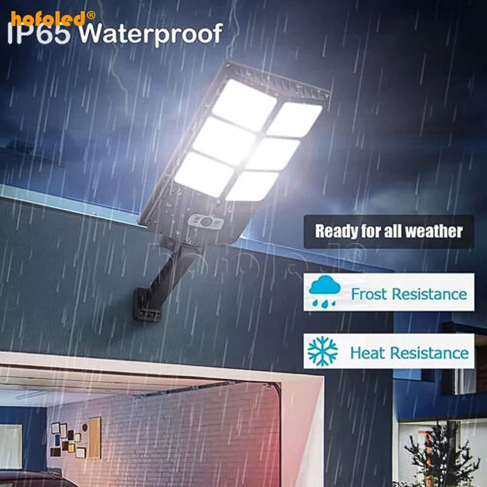 All In One Integrated IP65 SMD LED Outdoor Radar Sensor Solar Panel Street Light With Remote Control Solar Street Light