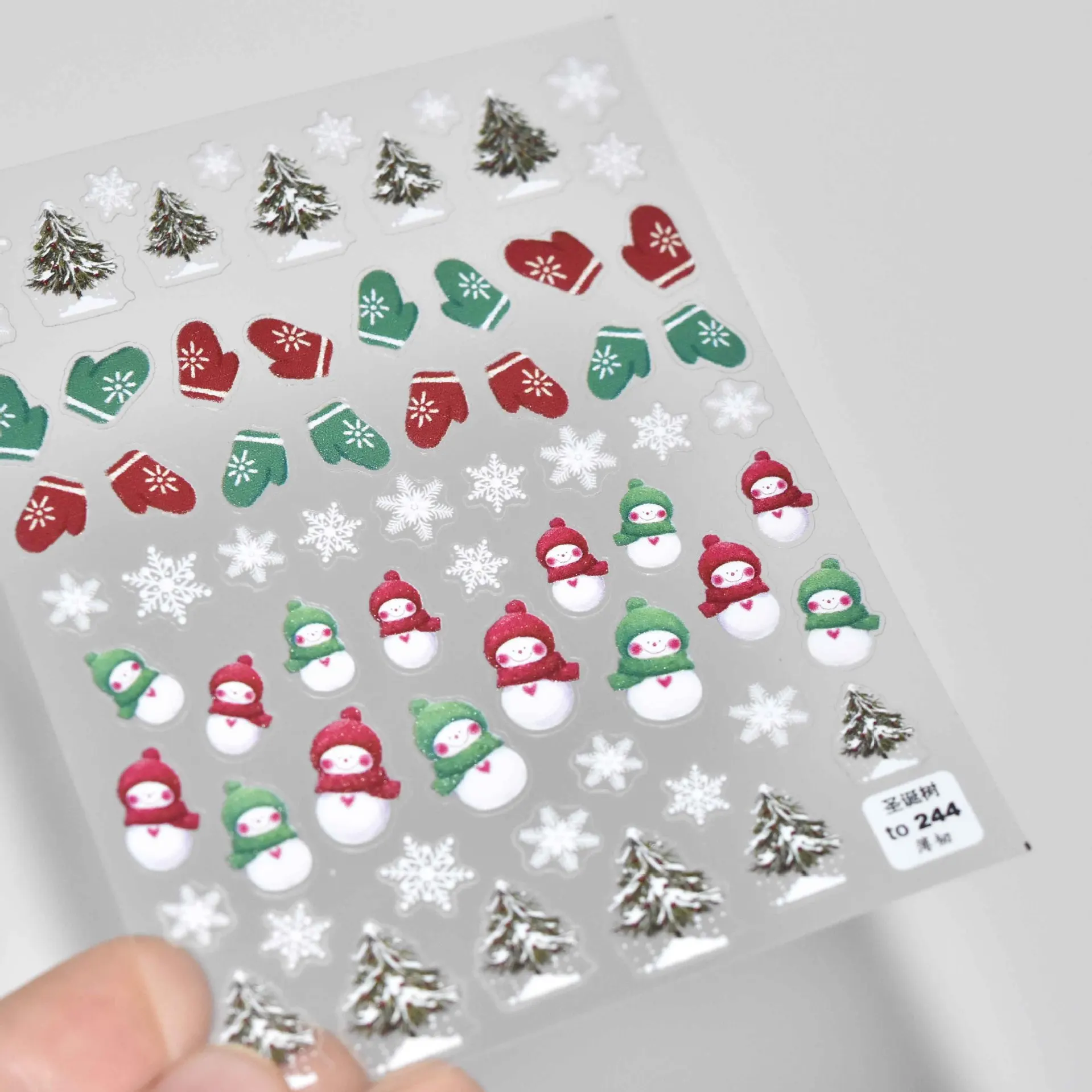 Free Shipping Christmas Relief Nail Decal Fairytale Adhesive Wraps Nail Stickers Decoration Animal Cartoon Nail Art For Girls