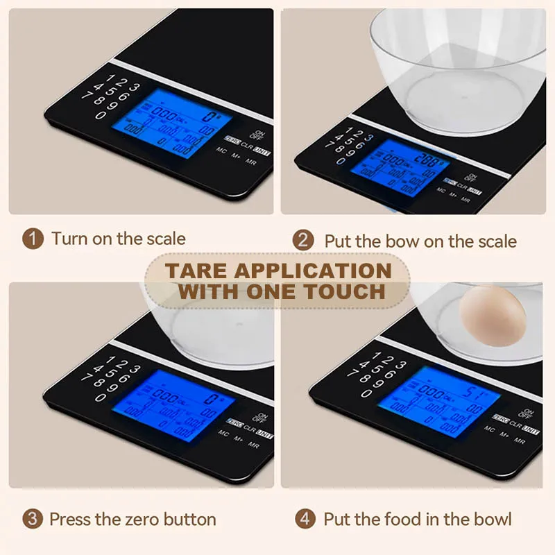 Canny Calculate Protein Cholesterol Fat Calories Electronic kitchen Nutrition Food Scale With Nutritional Calculator