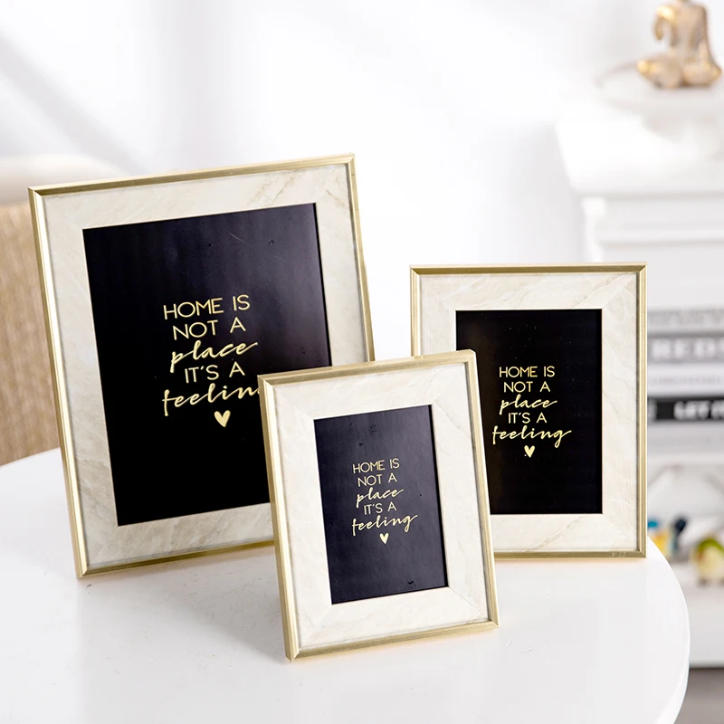 EAGLEGIFTS Whole Sale Price Sublimation Lightweight Plastic Picture Frames Set Wedding Decor Luxury Gold Ornate Photo Frames