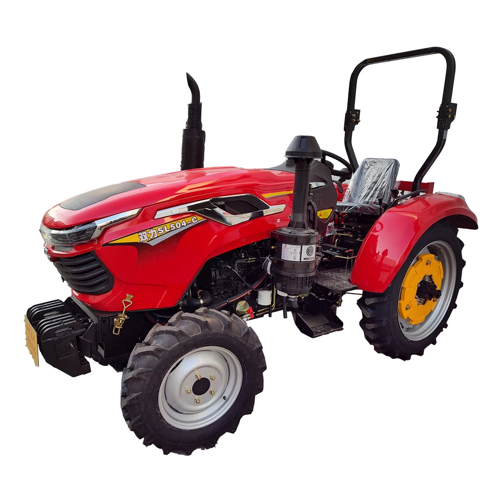 Китайская компактная Мини-Ферма shuangli 4x4 25 л.с. 40 45 50 60 сельскохозяйственное оборудование на 4 колеса трактор для сельского