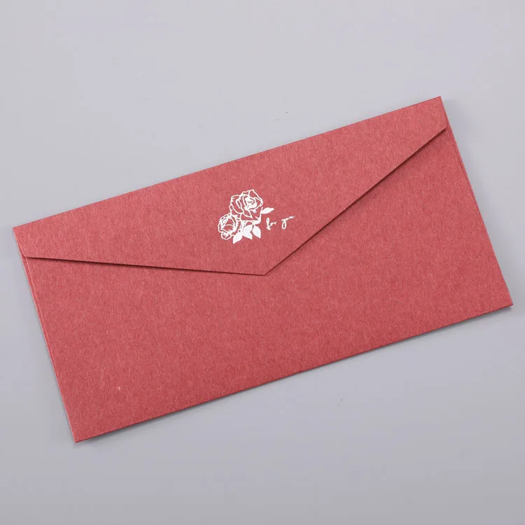Custom Printed Padded Kraft Paper Pink Packaging Wedding Envelopes 6x9