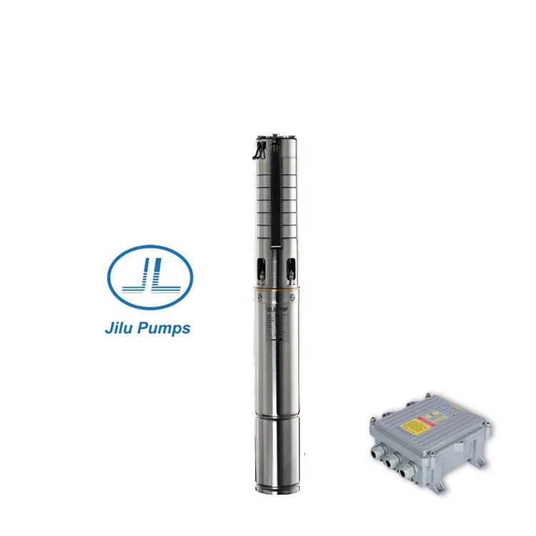 Jilu 4in DC Submersible Solar Centrifugal Pump Solar Pump for daily water supply Chian water pump