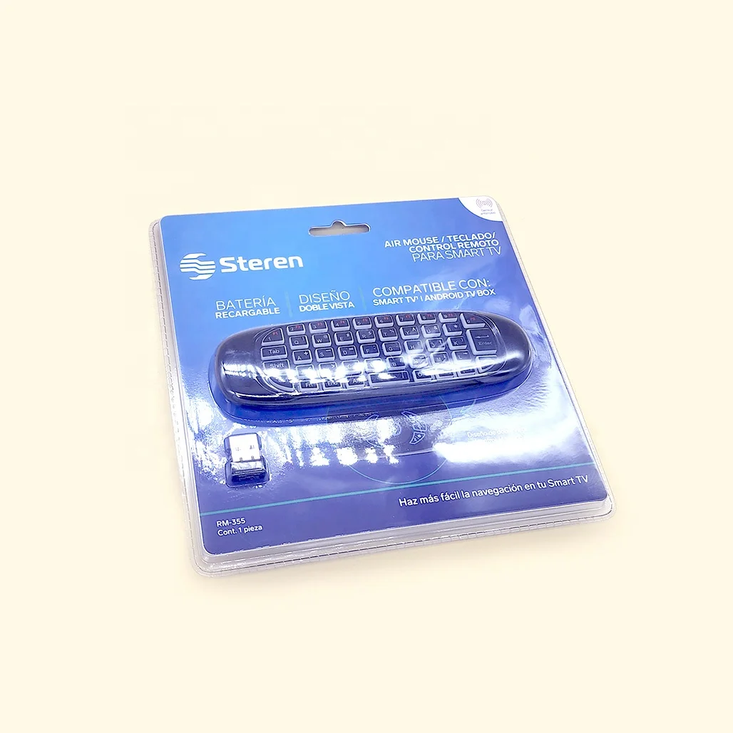 PVC Blister Clamshell Packaging custom Recyclable Blister Plastic Packaging Box PET for wireless keyboard