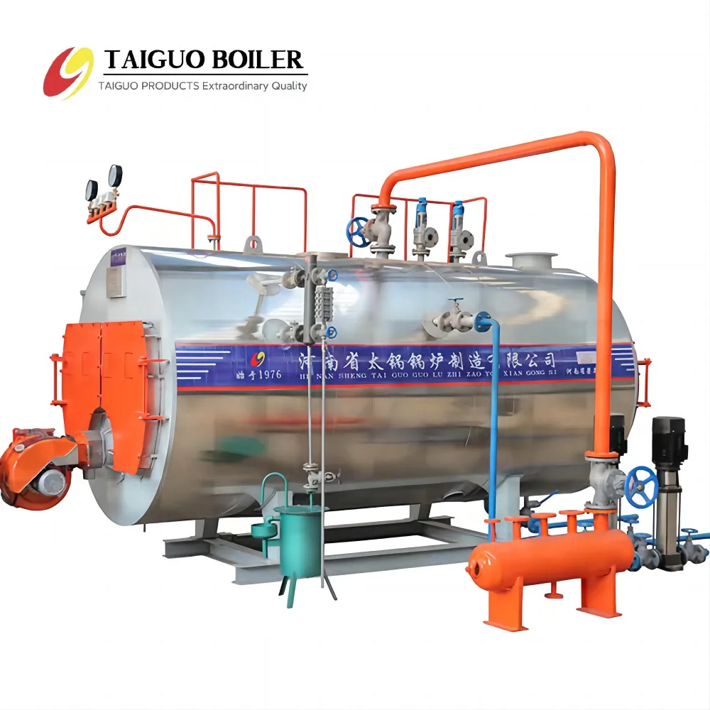 Производитель taiguo газойль lpg промышленный паровой котел для стерилизации почвы Fulton котел