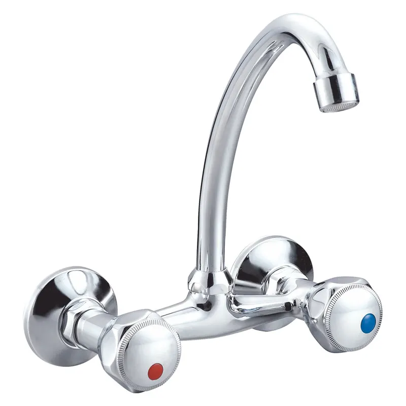 Factory Wholesale Double Handle Brass Cartridge Faucet Bath Shower Mixer Without Distributor