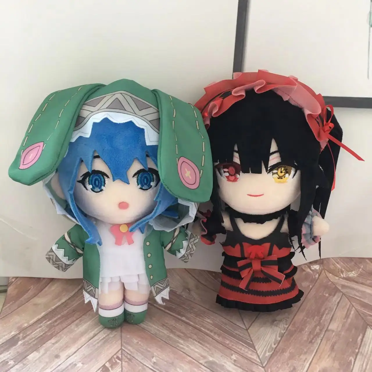 20 см аниме свидание живые плюшевые игрушки и кукла Tokisaki Kurumi косплей японский мультфильм модель плюшевая
