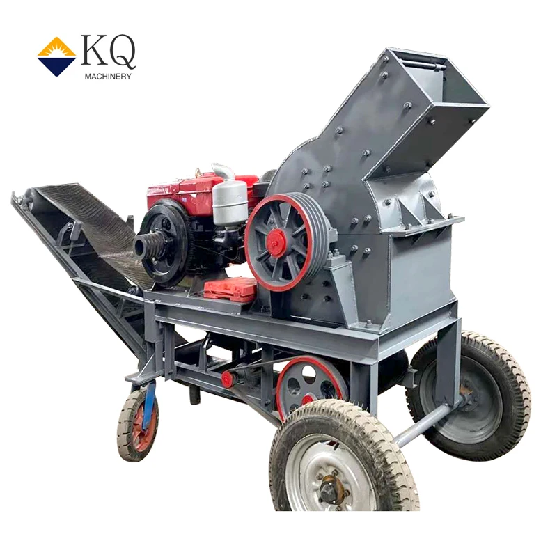 Pc 400*300 600*800 Mobile Rock Crushing Soil Hammer Crusher Price Mini Small Gold Ore Stone Grinding Hammer Mill Crusher Machine