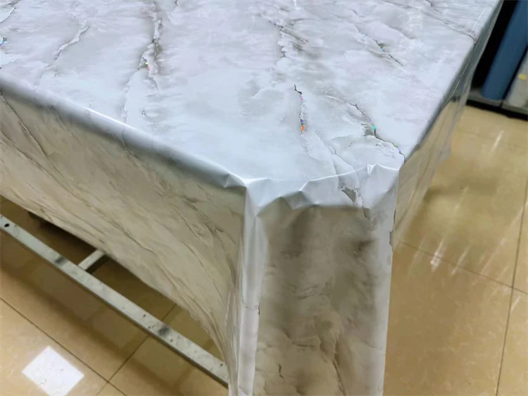 PET OPP Material Plastic Aluminized Holographic Film Laser Holographic Film Printed Film for PVC Table Cover