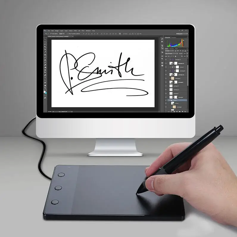 Huion H420 Cheap graphic tablet Tablet de dibuj profesional Accesorios para laptops 4*2 inch