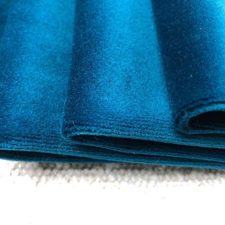 430GSM Brushed sofa 100% cotton velvet velboa plush silk velvet upholstery fabric