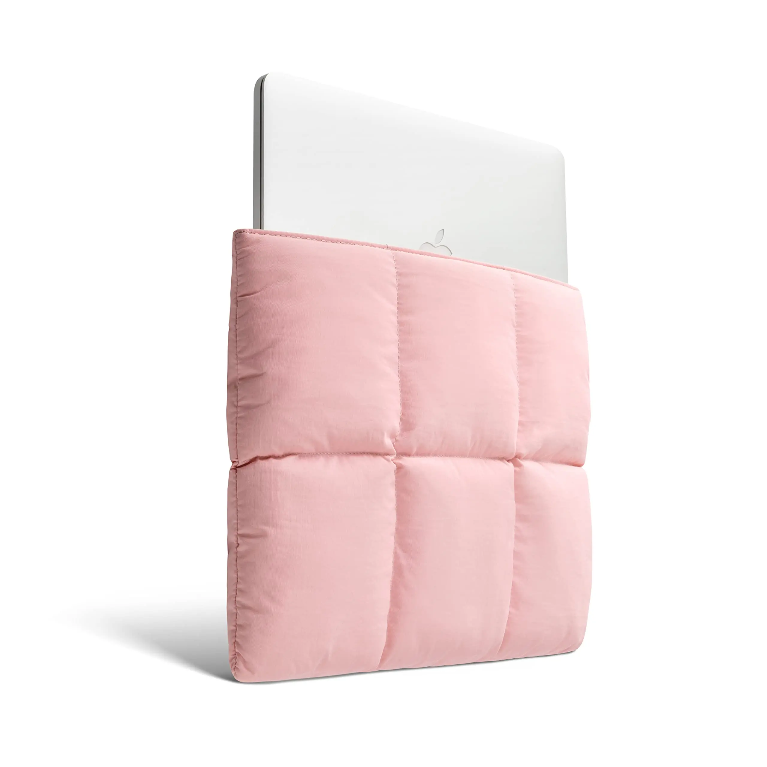 Custom Logo Puffy Quilted Puffer 13 15 Inch Laptop Tech Nylon Cover Carrying Laptop Case Sleeve