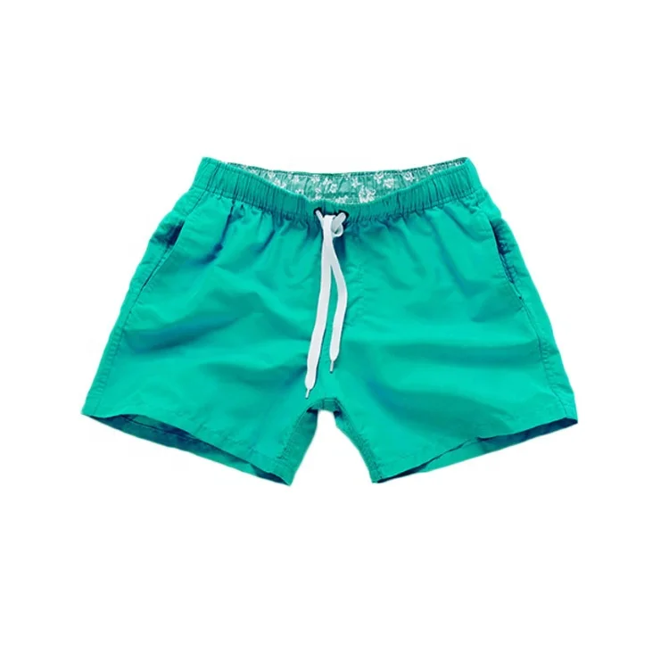  Factory Cheap Price Men Solid Color Beachwear Shorts Wholesale Trunk Swimming With Custom Logo
