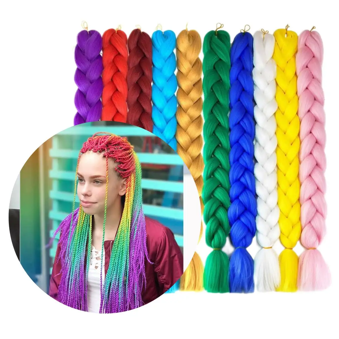 Private Label Best Selling Bulk Synthetic Jumbo Twist Braids Hair Braiding Extensions For Black People Hair Weaving