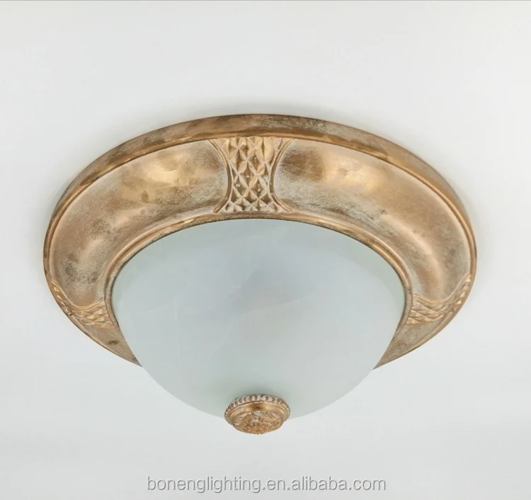 
Sales promotion E27 light living room resin material ceiling light white base lamp ceiling 