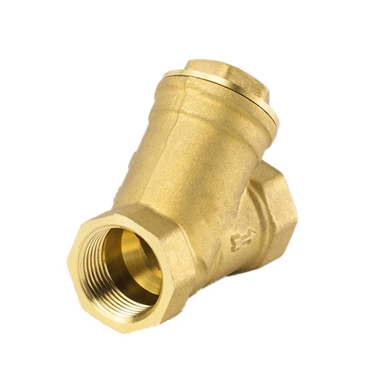 Y-Shaped Brass Filter Ball Valve DN15 DN20 DN25 DN32 DN50 Internal Thread Three-Way Valve