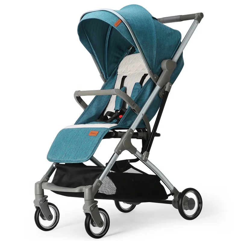 wholesales Foldable Aluminum frame baby stroller luxury pushchair car european baby travel system EVA wheel kids pram