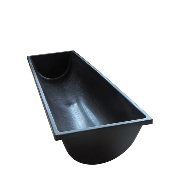 Free custom size Black Plastic Cattle Sheep Feeding Trough Factory supply feed troughs