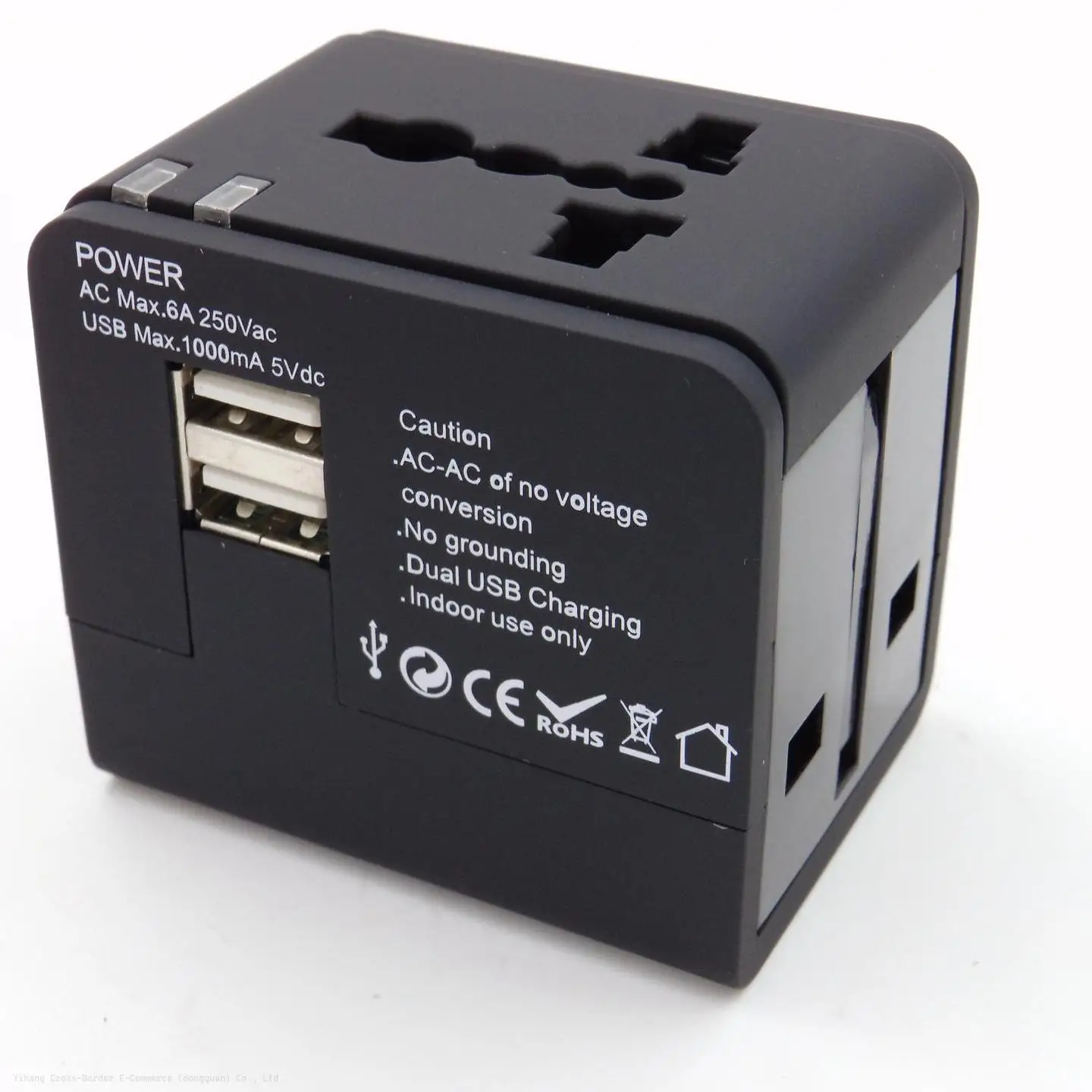 Hot Sale All In One Universal International Plug Adapter 2 Usb Port World Travel Ac Adaptor With Au Us Uk Eu Converter Plug