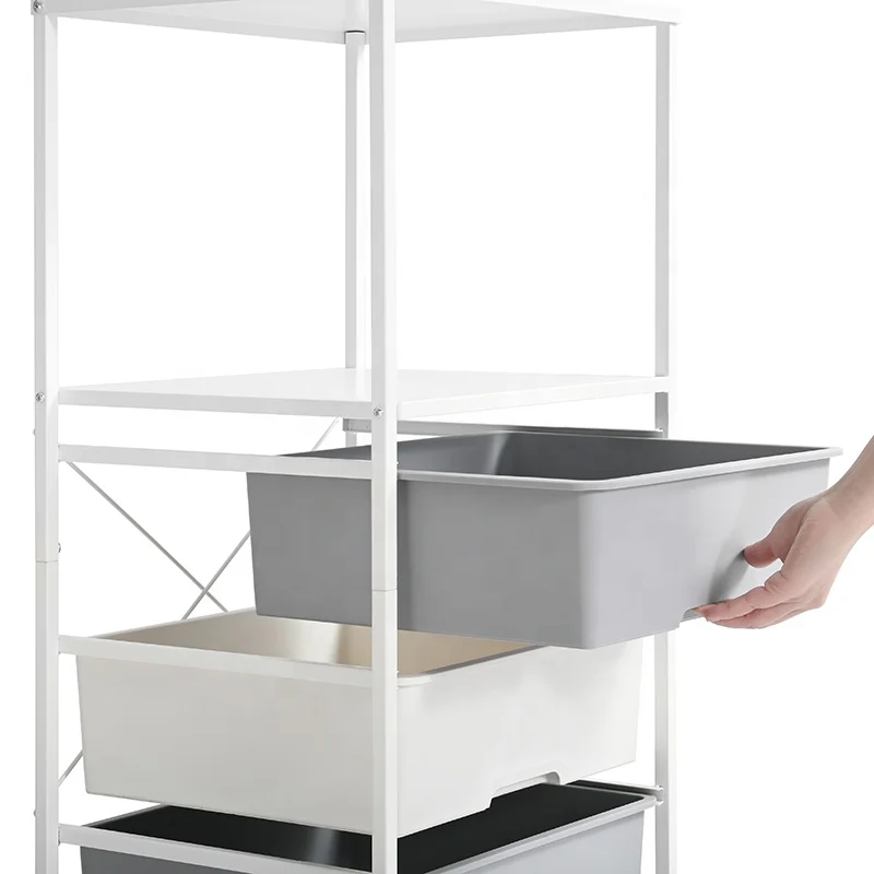 Home Office School Beauty Salon Utility Craft Organizer Trolley Cart 3 Plastic Rolling Storage Drawers Cart with Wheels