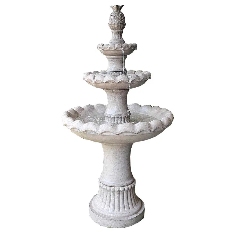Large 4 Tiers Waterfalls Water Fountain Feature For Decoration Outdoor Garden