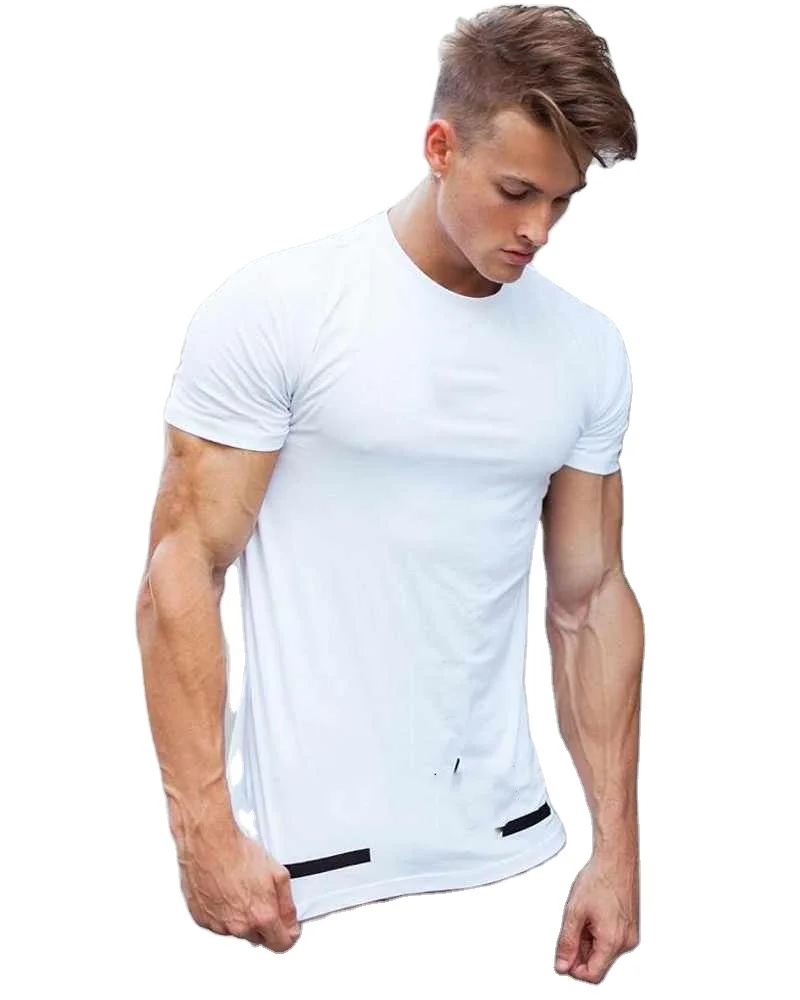 
Summer new sports short sleeve male fashion running workout Cotton T-shirt one piece dropshipping 