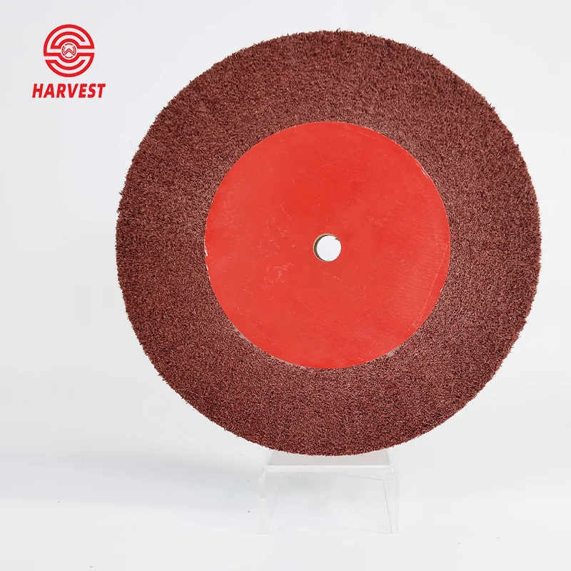 non woven scouring pad with abrasive cloth wheel and polish pad for buffing stainless steel copper aluminum