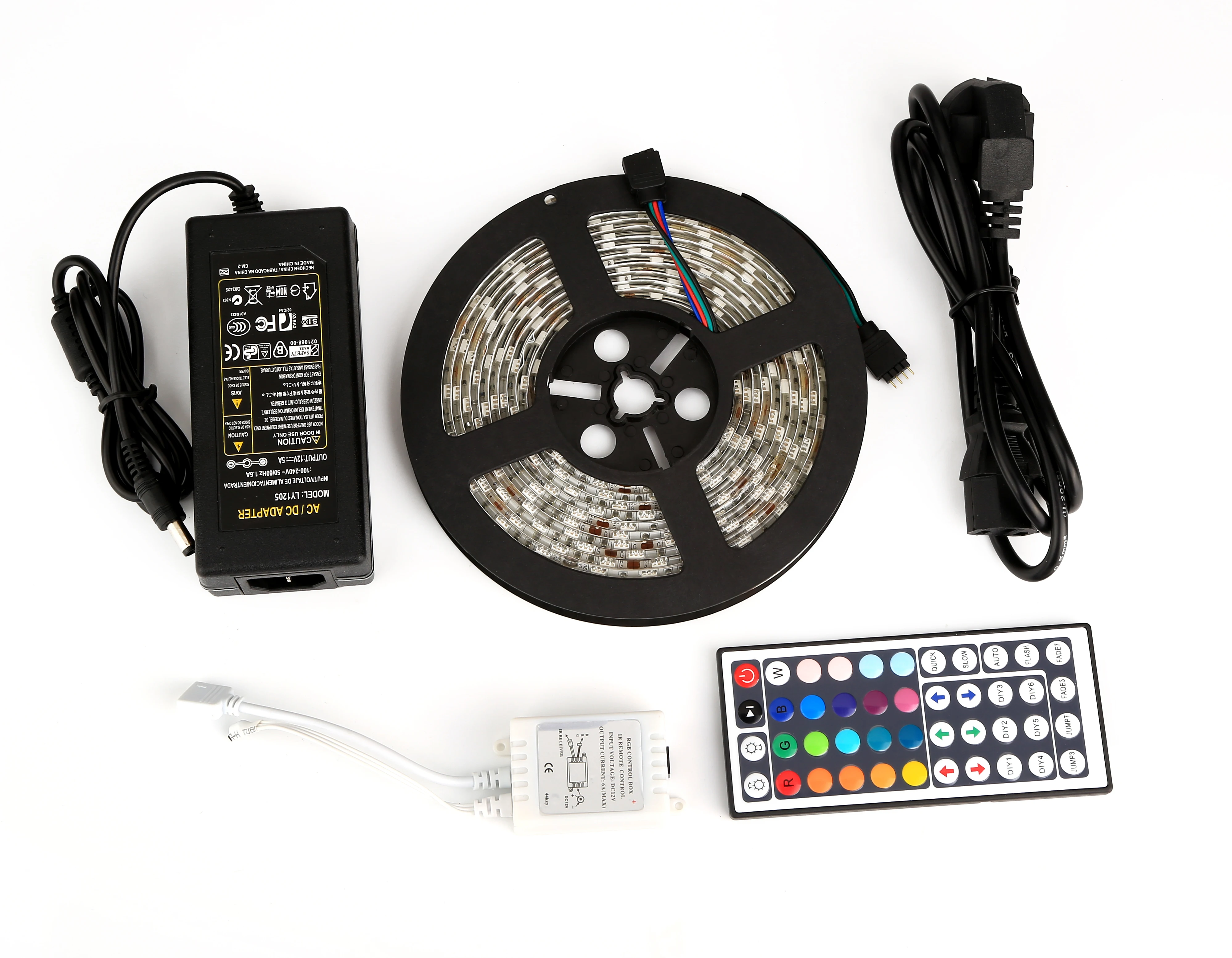 High Quality RGB Led Strip Sets 5050 Led 60leds/Light with Remote Control Led strip lights