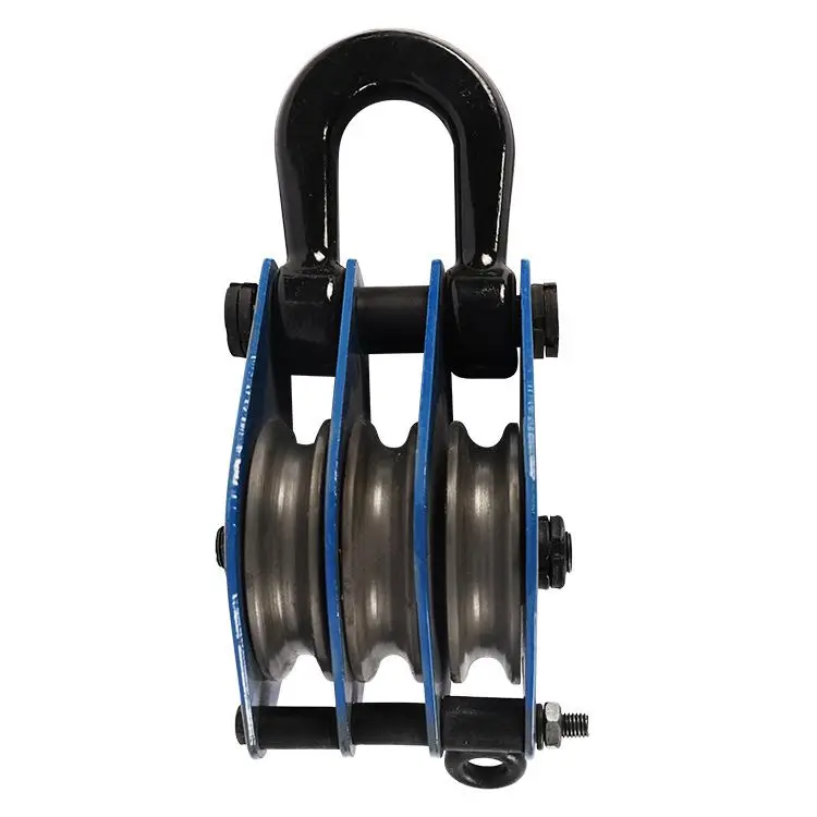 
 Fast Shipping Easy to Operate 1 Ton Snatch Sheave Chein Pulley Block With Hook  