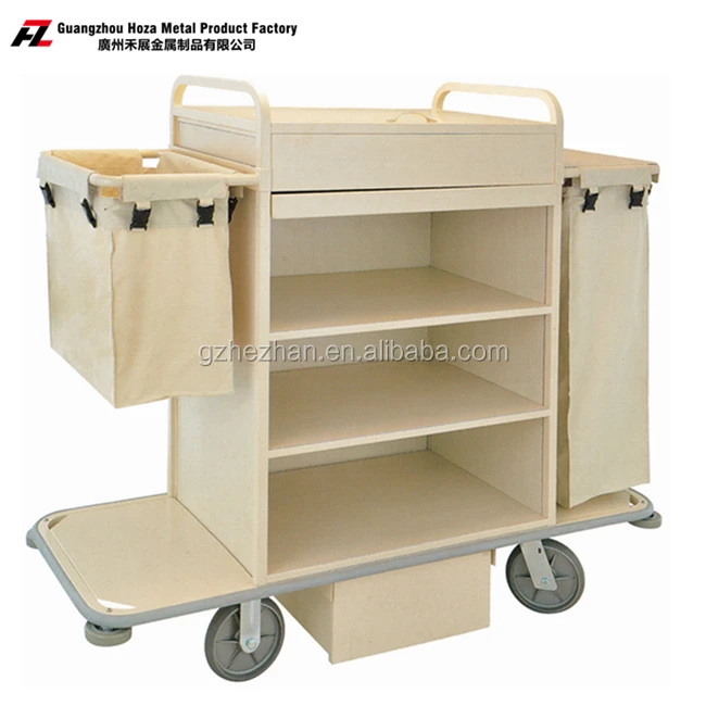 
Hotel Used Commercial Laundry Carts linen Trolley Housekeeping Carts 