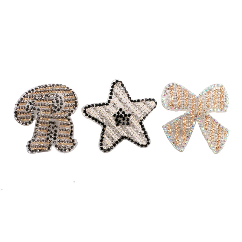 New desig crystals rhinestone mesh glue sheet sticker rhinestone patch