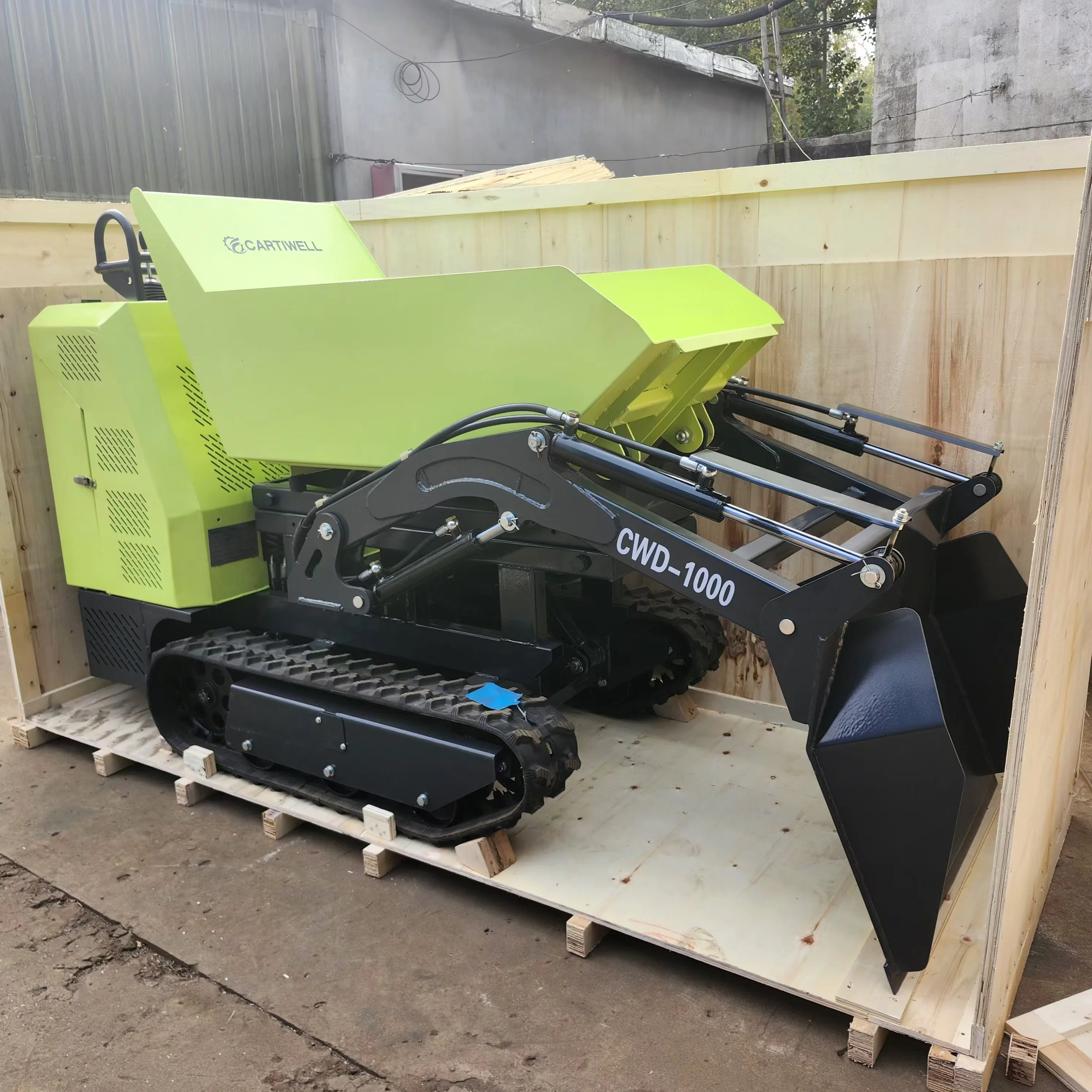 Wholesale ISO Certified Full Hydraulic 500Kg Gasoline Engine Powered Easy Operation Crawler Mini Transporter Minidumper