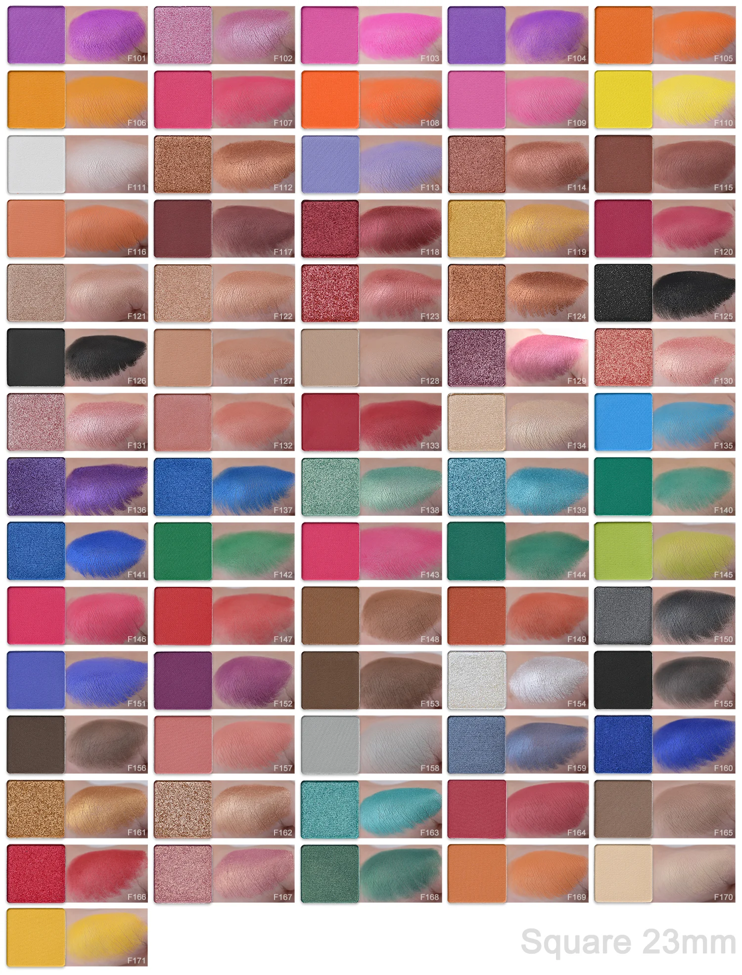 DIY Custom Palette Multi Colors Square Round Shimmer Glitter Vegan Makeup Pigment Eyeshadow Palette