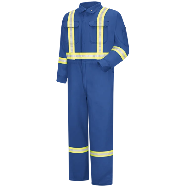 Offshore Reflective Safety Coveralls 100 Cotton  Oil Rig Working Short Sleeve Coverall