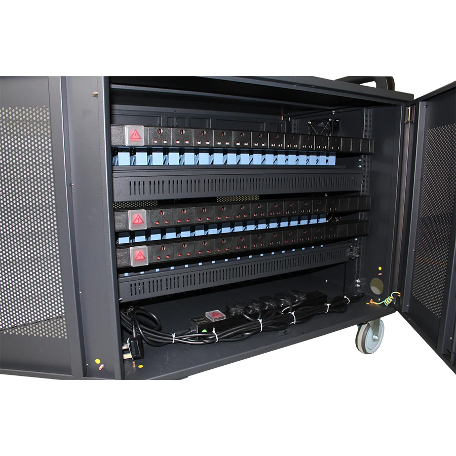 С 5 дюймовыми поворотными колесами, 32 Слота, зарядная тележка для ноутбука