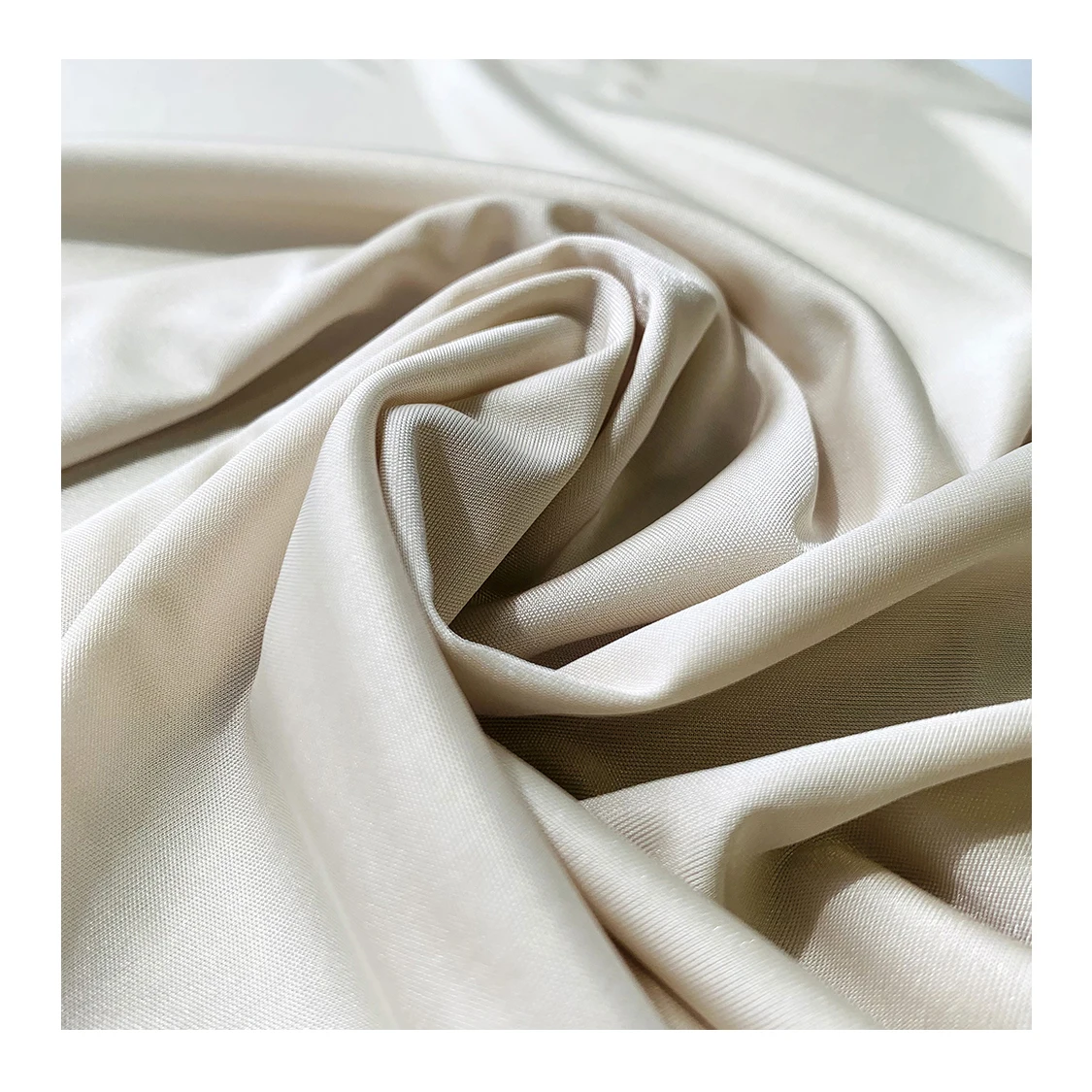 Easy care various color durab quick dry breathable knit shiny satin fabric textile