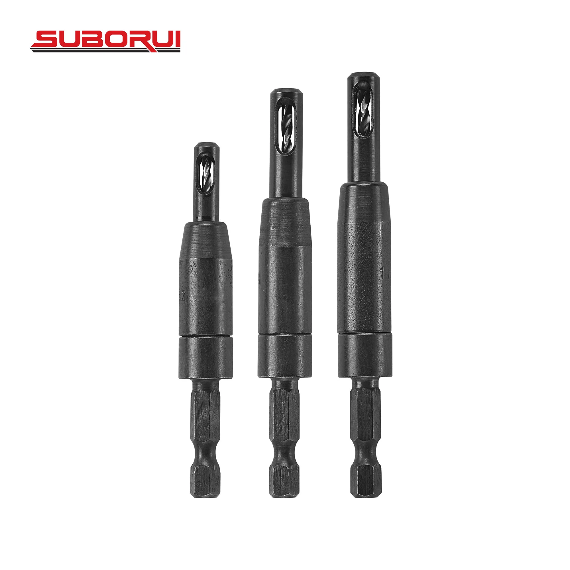 Borui HSS Hex shank Self Centering Hinge Drill Bits Set Door Cabinet Opener woodworker puncher hexagonal Wood drill bit