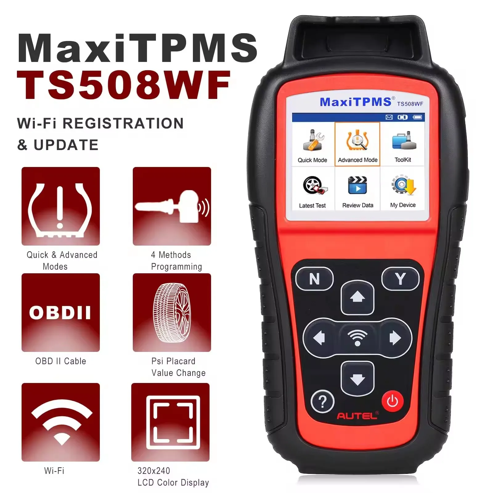 Autel TPMS TS508WF TPMS valve Programming tools Autel scanners Car Tire Pressure Monitoring Truck Tires Tyres TPMS Autel TS508