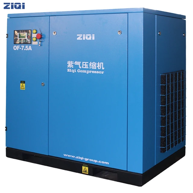 Hot selling energy saving 7.5KW 400V single stage silence AC power electric oil-free air scroll compressor for offer