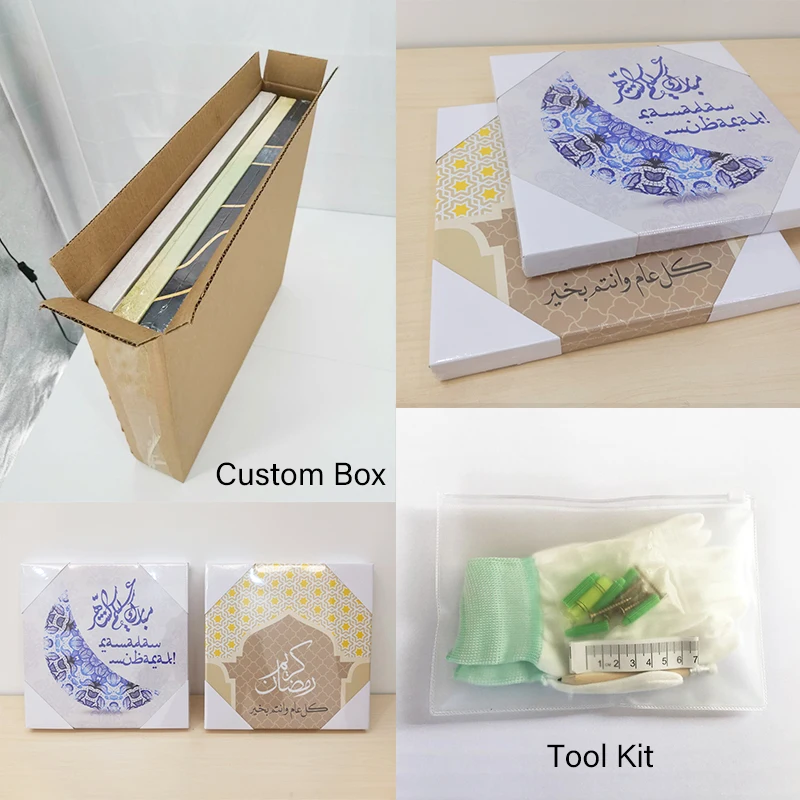 5 panels Home Decor Arabic Islamic design calligraphy wall art paintings on canvas