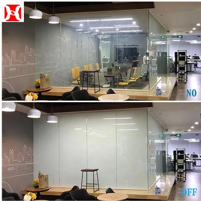 Factory Supply Electrically Switchable Smart Glass PDLC Film With Adapter Switchable Sample