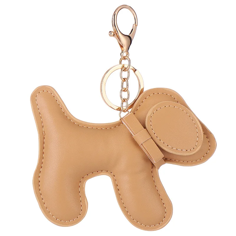 Cute Horse Keyring Animal Key Chain Women Bag Charm Pendant Accessories Horse Keychain Alloy Luxury Handmade PU Leather Gift PVC