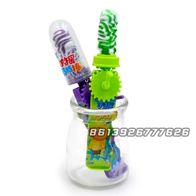 wholesale custom china colorful twist lollipop candy toys