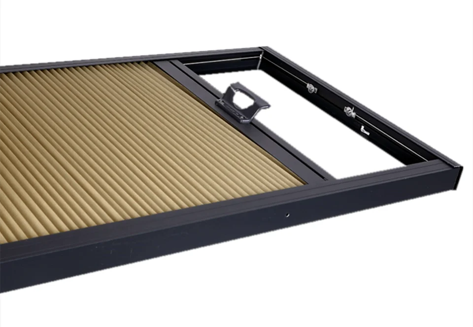 Heat insulation  energy saving and environmental protection honeycomb canopy Aluminum frame Blackout honeycomb curtain Roof blin