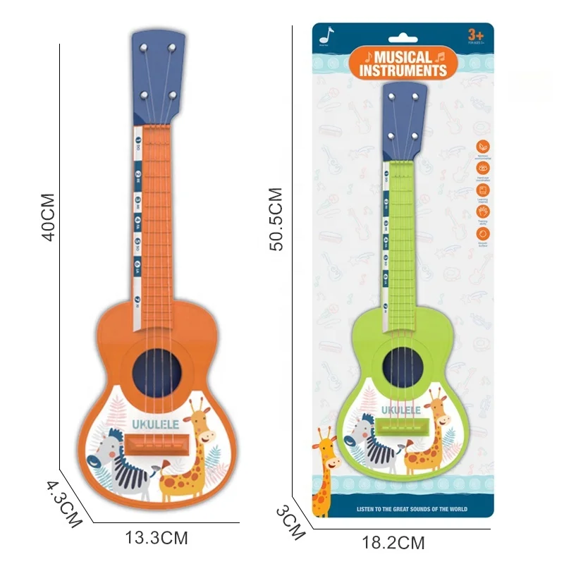 Shantou Chenghai Hot Sale Toddler Play Electronic Guitar Toy Plastic Kids Instruments with Battery Powered violin and Keyboard