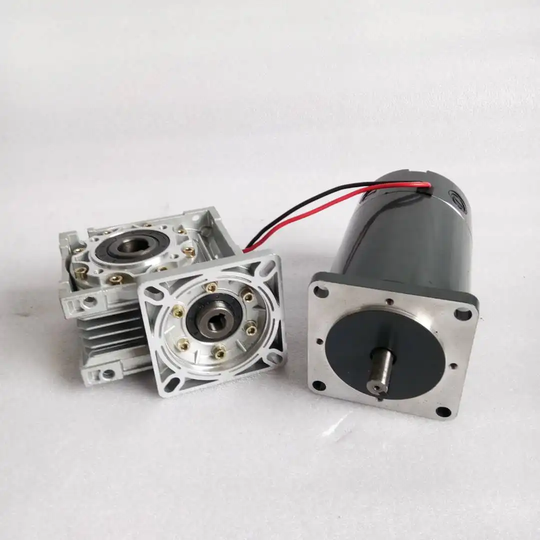 Low speed brushed gear motor 1500W 48V 320Nm permanent magnet DC brushless worm gear reducer motor with forward and reverse