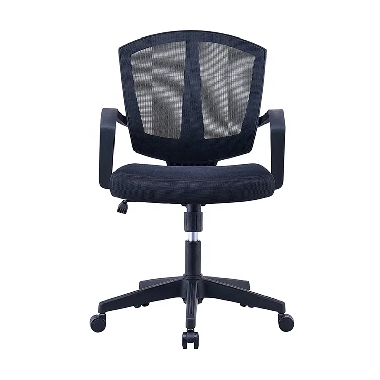 Free Sample Staff Chair Factory OEM Mid Back Cheap Ergonomic Swivel Mesh Chair Office Staff Mesh Chair for Meeting