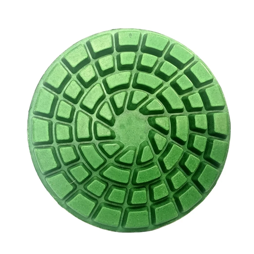 LITTLE ANT New Concrete Floor Polishing Pad  Green Giant 4 Inch 10mm Cement Epoxy Surface Grinder and Polisher