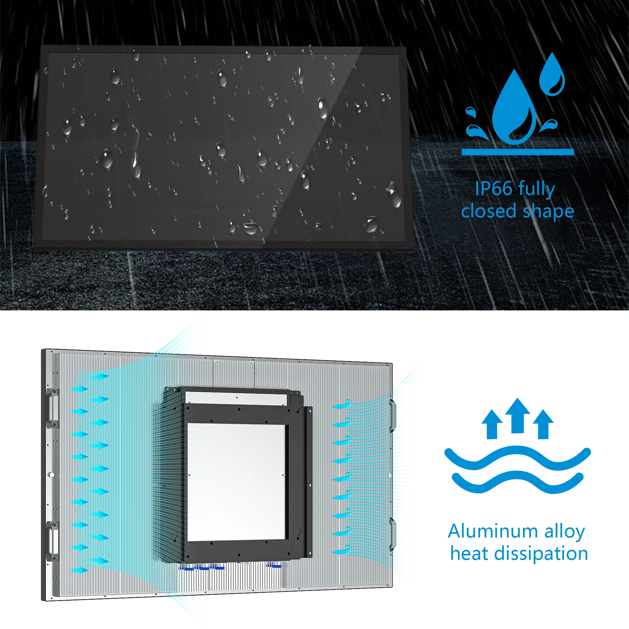 High-brightness outdoor display tv