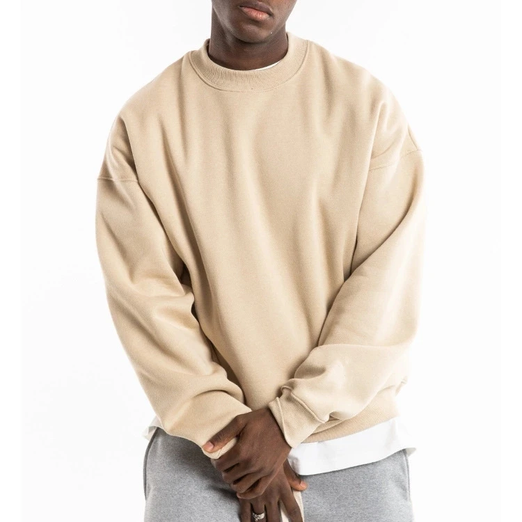 Осенне-зимний хлопковый свитшот на заказ, мужской однотонный легкий флисовый Повседневный пуловер с круглым вырезом, Свитшот 2022